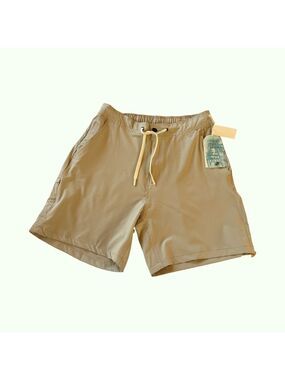 Trunks Chino Beige Multi Purpose Casual Drawstring Shorts Size Large NWT